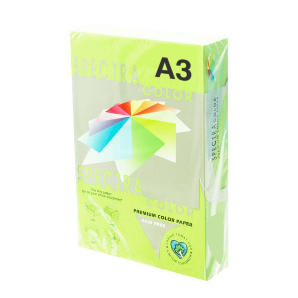 Papel A3 Spectra 80g 500 Hojas Verde Claro