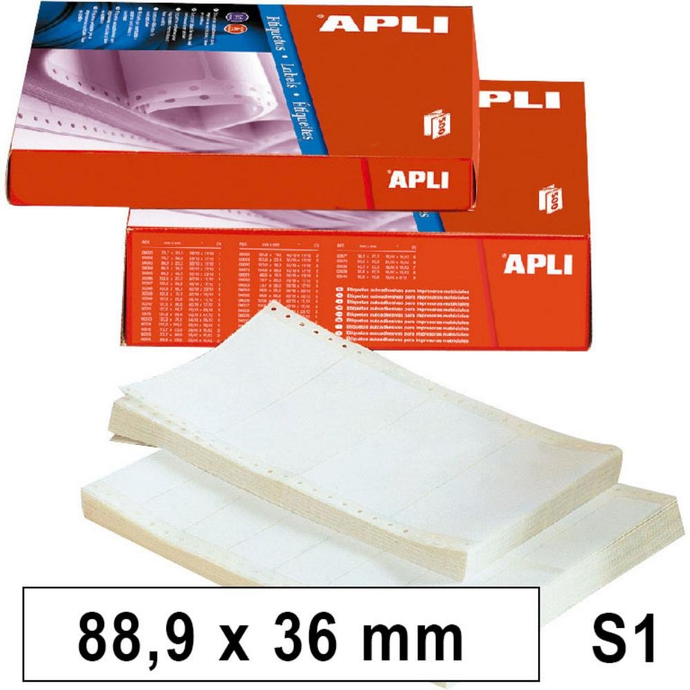 Etiquetas en Continuo Apli 88,9 x 36 mm 1 Salida 4000 ud.
