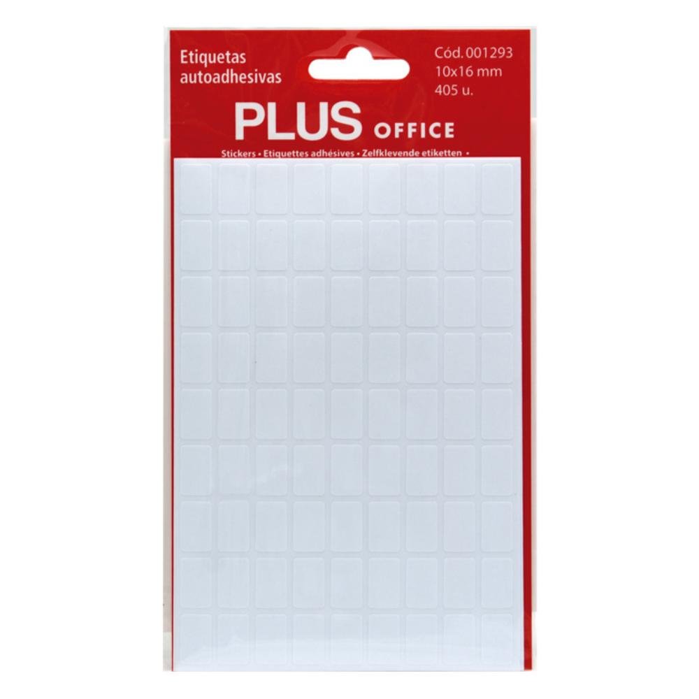 Etiquetas Autoadhesivas Plus Office 10 x 16 mm 405 Etiquetas 5 Hojas