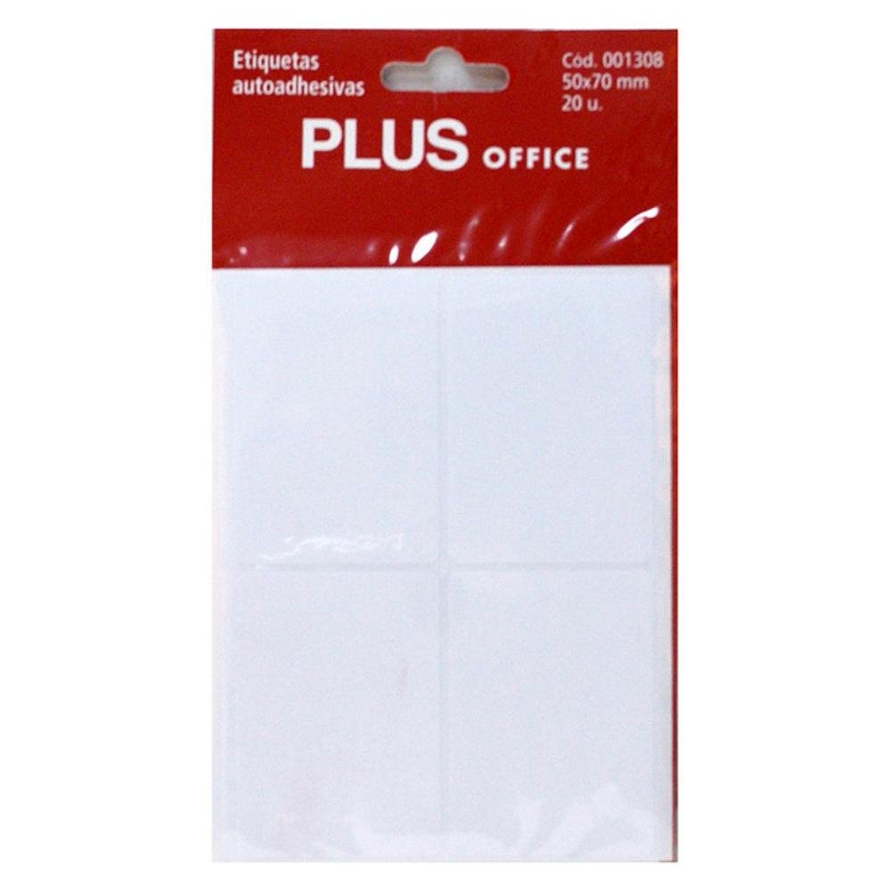 Etiquetas Autoadhesivas Plus Office 50 x 70 mm 20 Etiquetas 5 Hojas