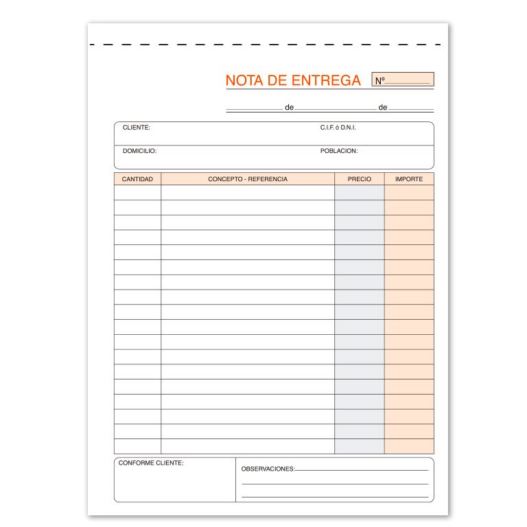 Talonario Entregas Plus Office 145 x 207 mm Duplicado 50 Juegos