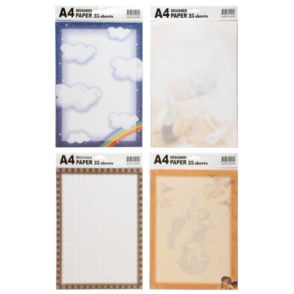 Papel Plus Office A4 con Diseño 80g 25 Hojas