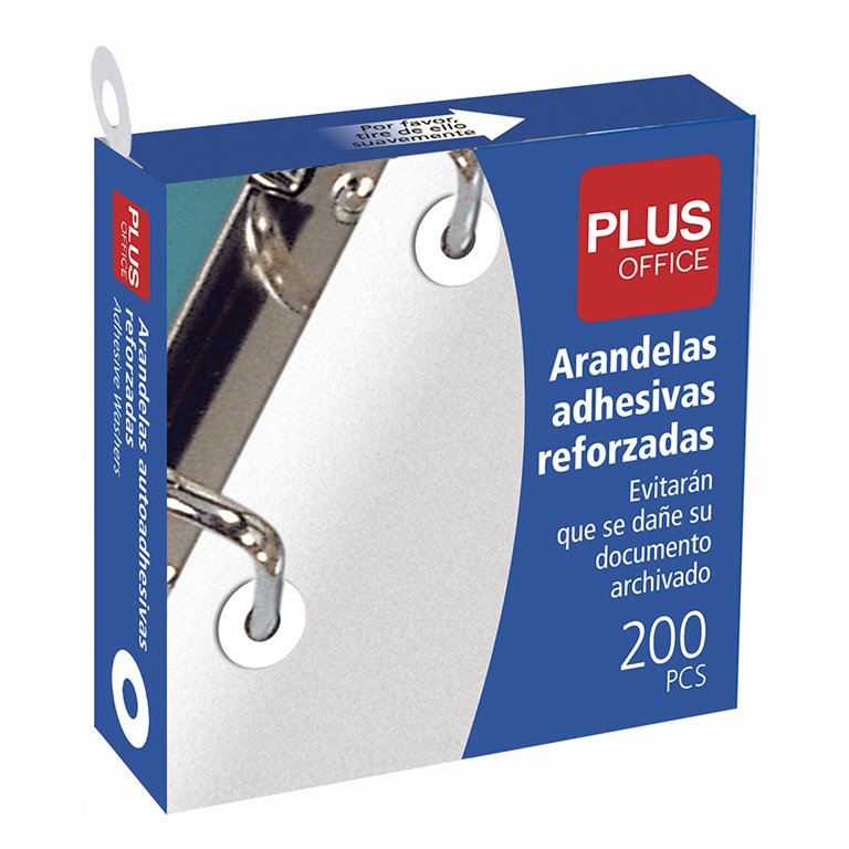 Arandelas Autoadhesivas Plus Office Reforzadas 13 mm 200 ud.