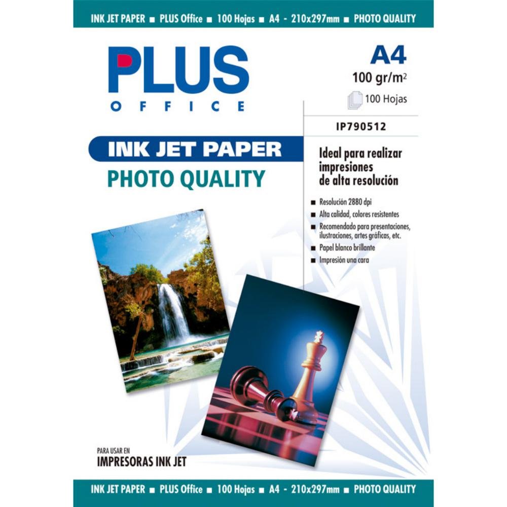 Papel Fotográfico A4 Plus Office Inkjet Paper 2880 Dpi 100g 100 Hojas