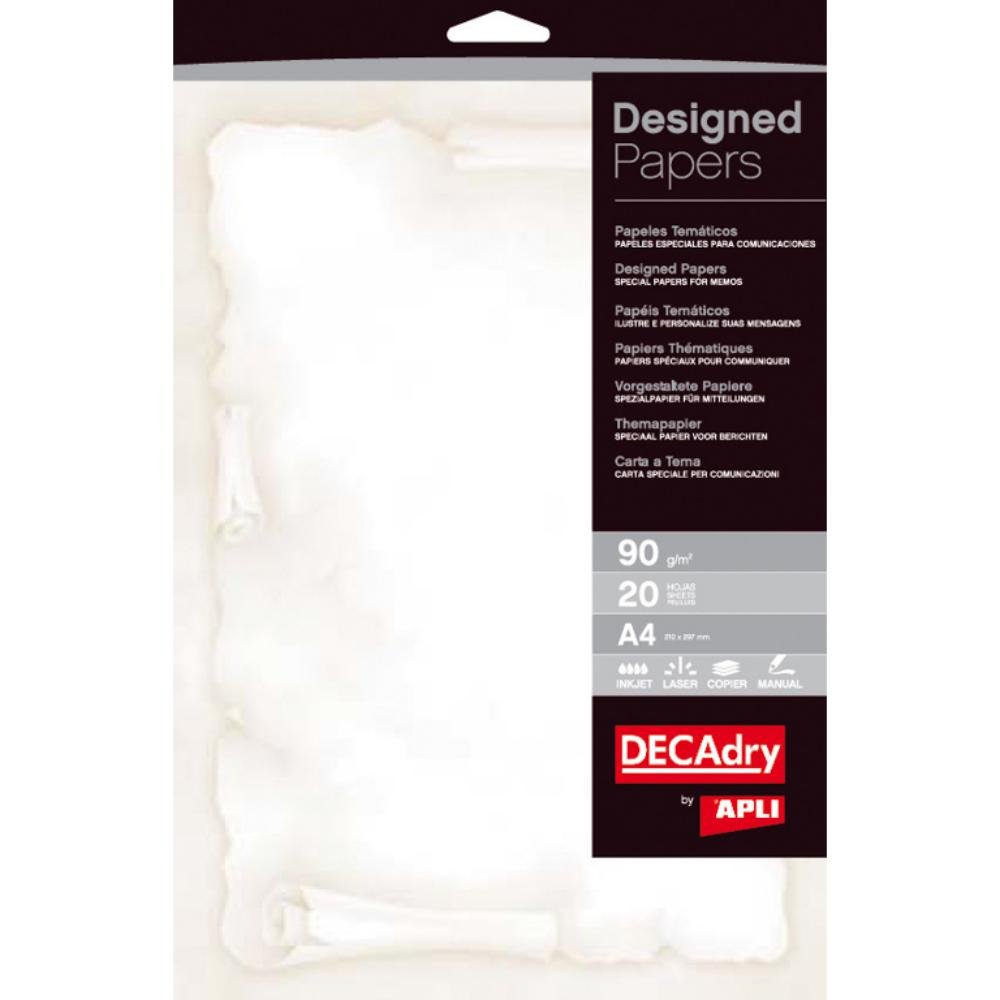 Papel Pergamino Apli A4 Clásico 90g 20 Hojas