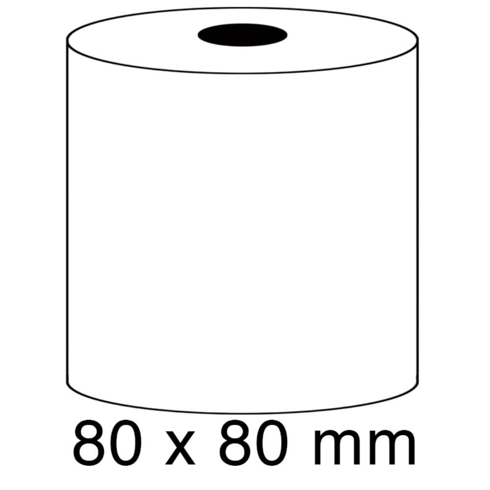 Rollo Papel Sumadora Térmico 55g 80 x 80 mm