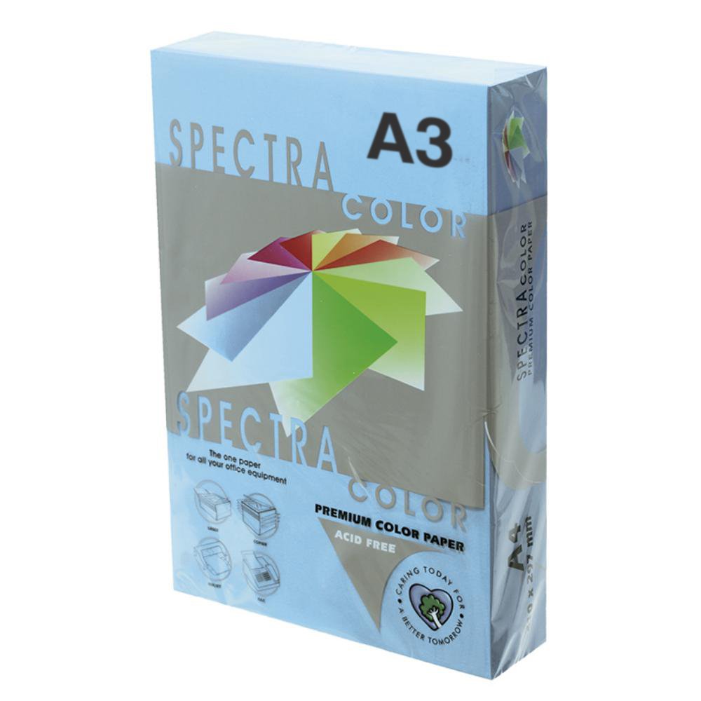 Papel A3 Spectra 80g 500 Hojas Azul Cielo