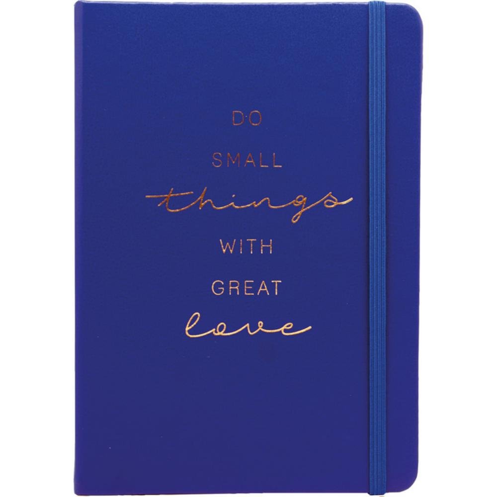 Libreta Encuadernada Forrada Campus University A5 80 Hojas 100g con Goma Rayado Puntos Azul