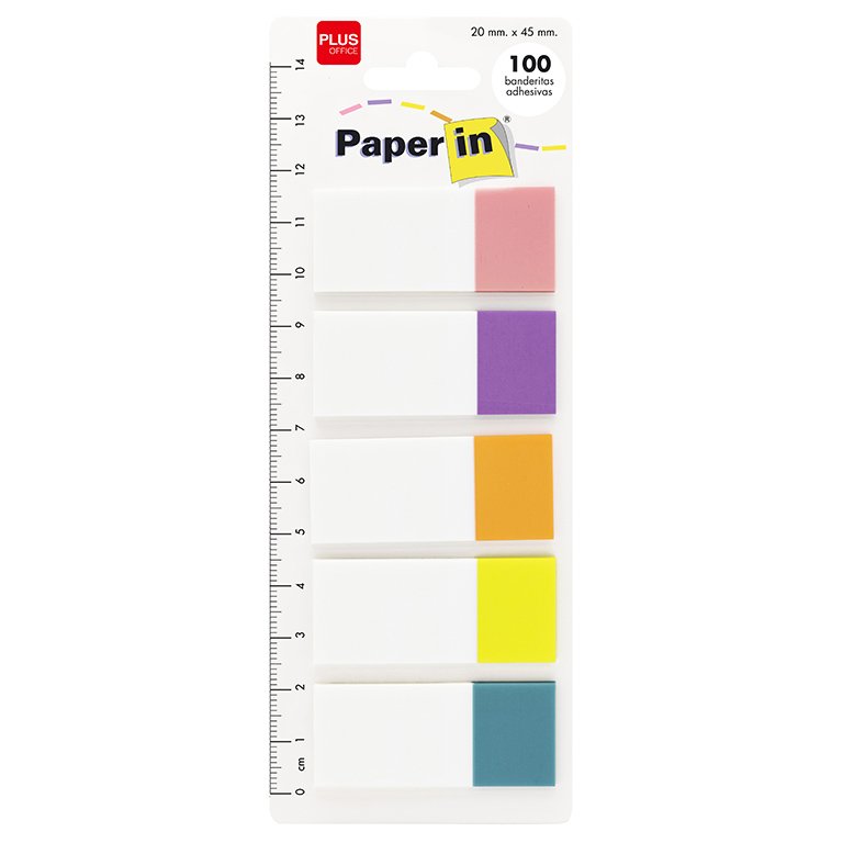 Banderitas Paper In Index Plus Office 5 Colores