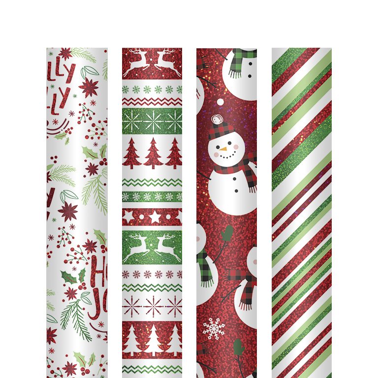 Papel de Regalo Campus Surtido Navidad Holográfico 01 Expositor 25 ud.
