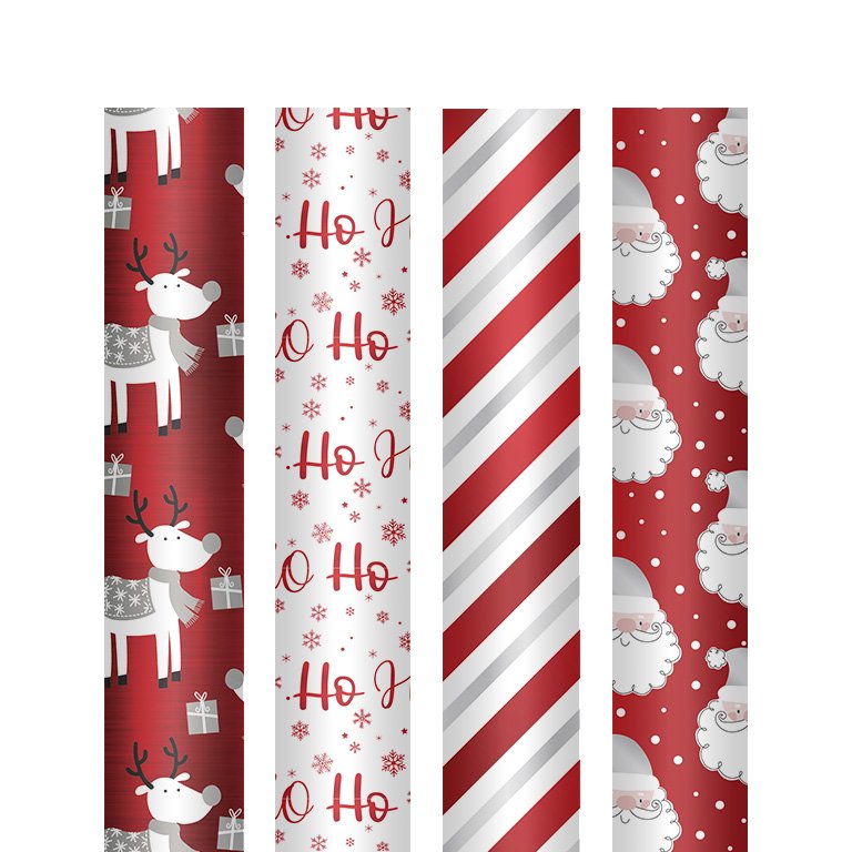 Papel de Regalo Campus Surtido Navidad Metalizado 01 Expositor 25 ud.