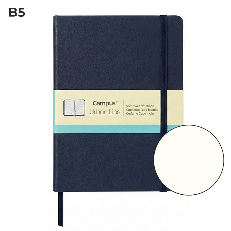 Libreta Cosida Campus Urban Line B5 80 Hojas Liso Azul