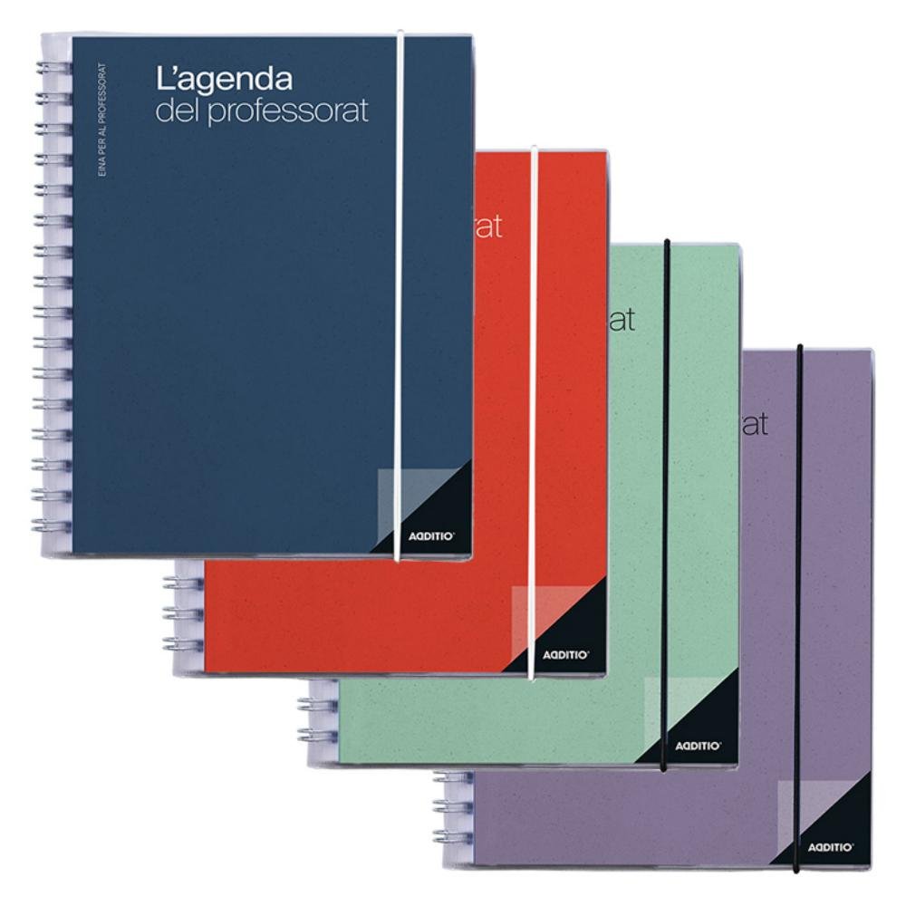 Agenda Profesorado Additio A5 Catalán Colores Surtidos