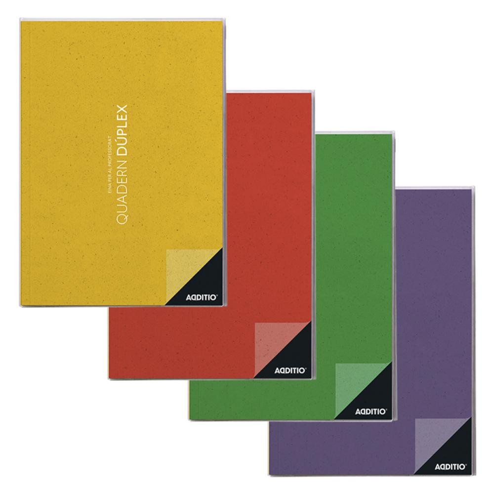 Cuaderno Dúplex Additio A4 Catalán Colores Surtidos