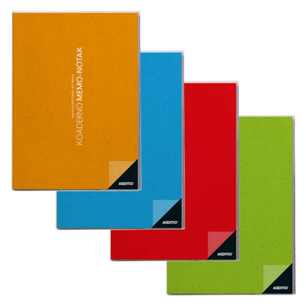 Cuaderno Memo Additio A4 Euskera Colores Surtidos