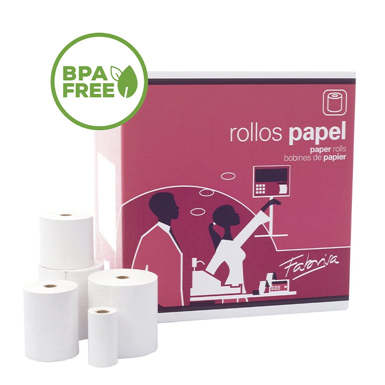 Rollo Papel Sumadora Fabrisa Térmico 55g 44 x 70 mm
