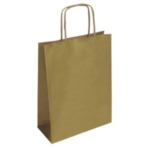Bolsa Papel Kraft Oro Mediana