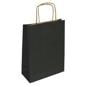 Bolsa Papel Kraft Negra Grande