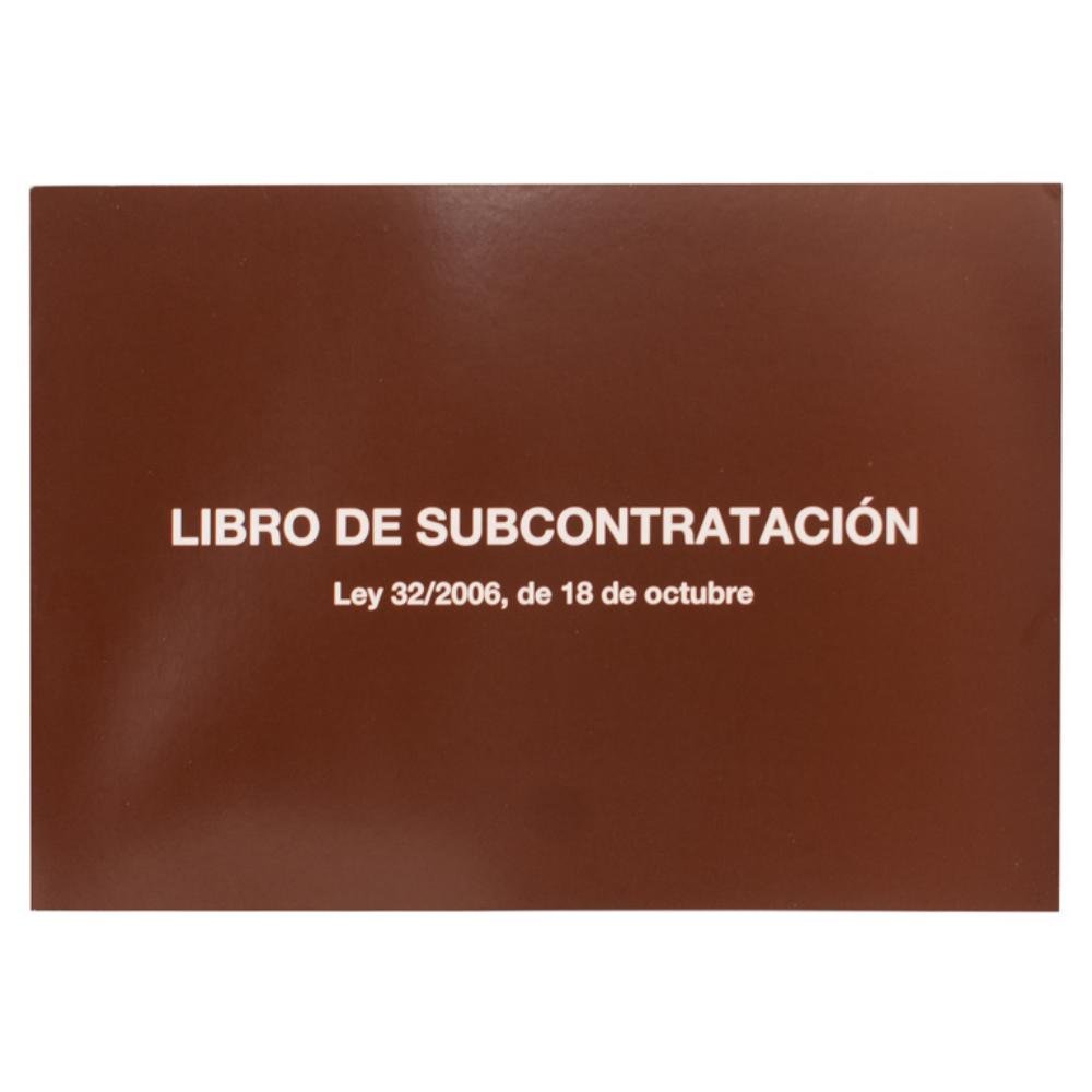 Libro de Subcontratación Miquelrius Castellano Folio 10 Hojas
