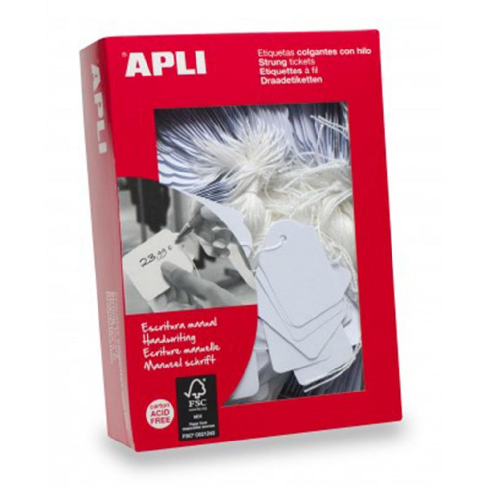 Etiquetas Colgantes Apli 11 x 24 mm 1000 ud.