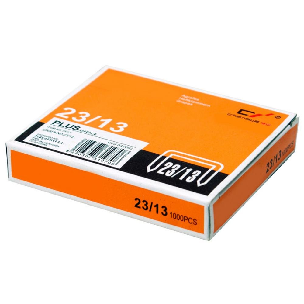 Grapas Plus Office 23/13 Galvanizadas Caja 1000 ud.