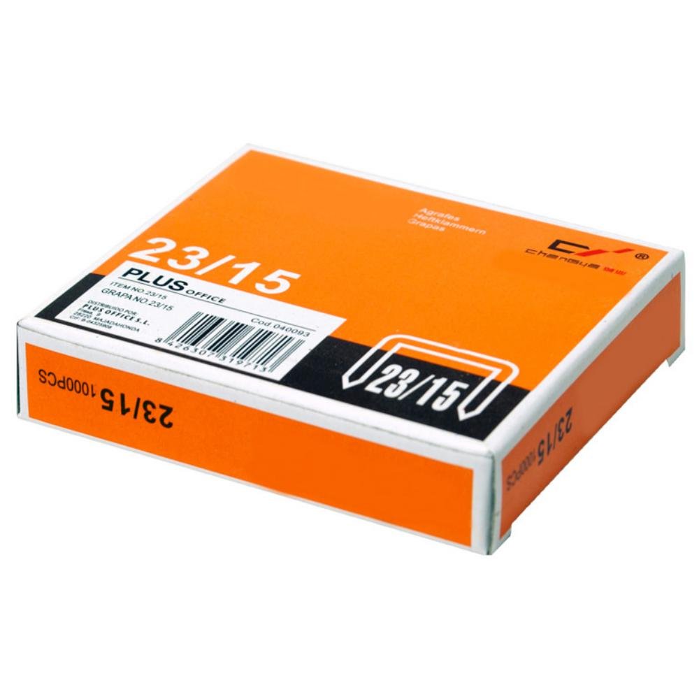 Grapas Plus Office 23/15 Galvanizadas Caja 1000 ud.