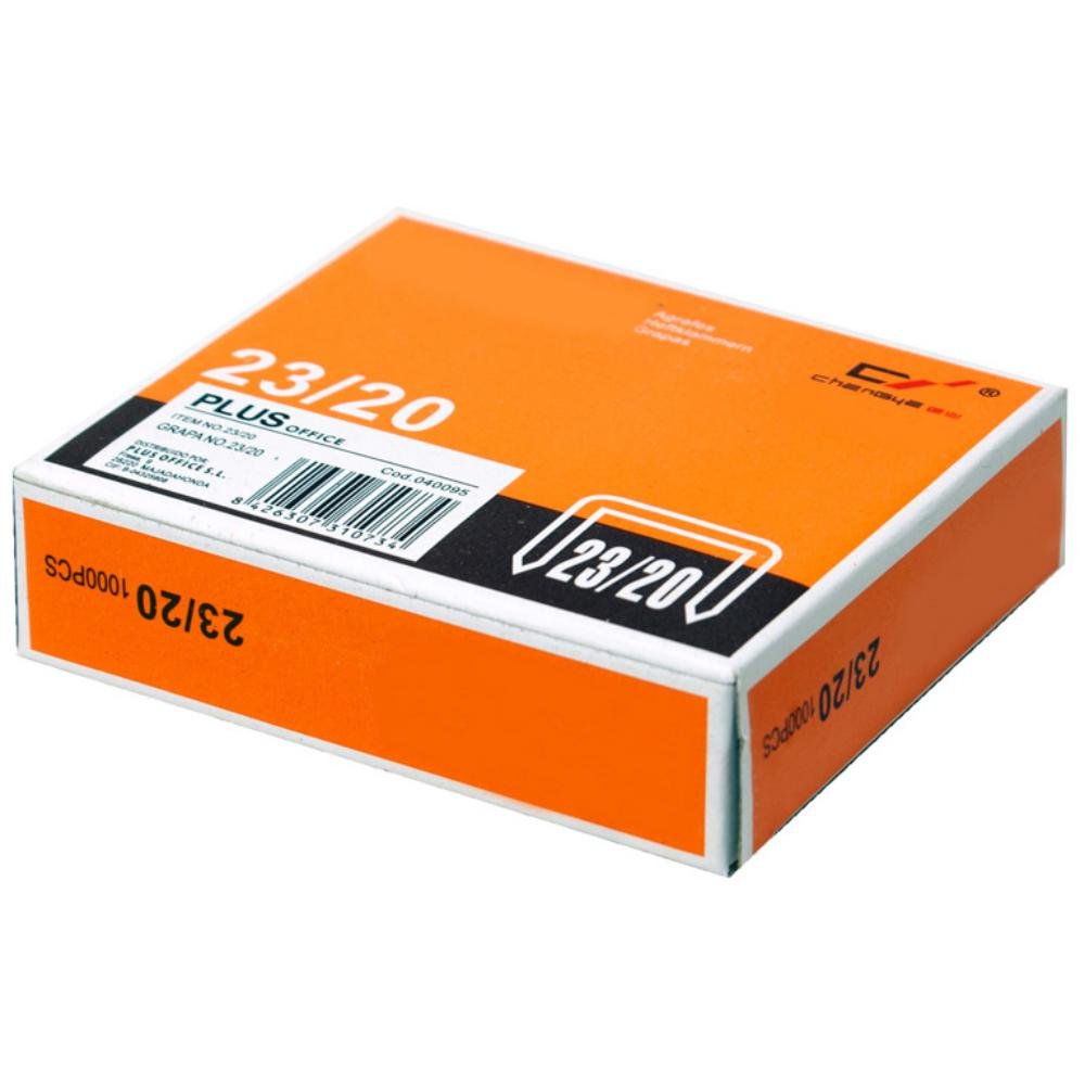 Grapas Plus Office 23/20 Galvanizadas Caja 1000 ud.