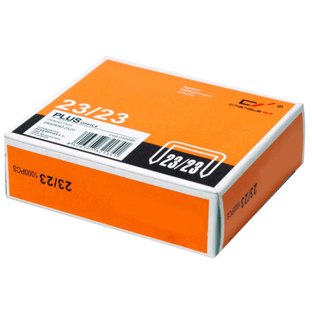 Grapas Plus Office 23/23 Galvanizadas Caja 1000 ud.