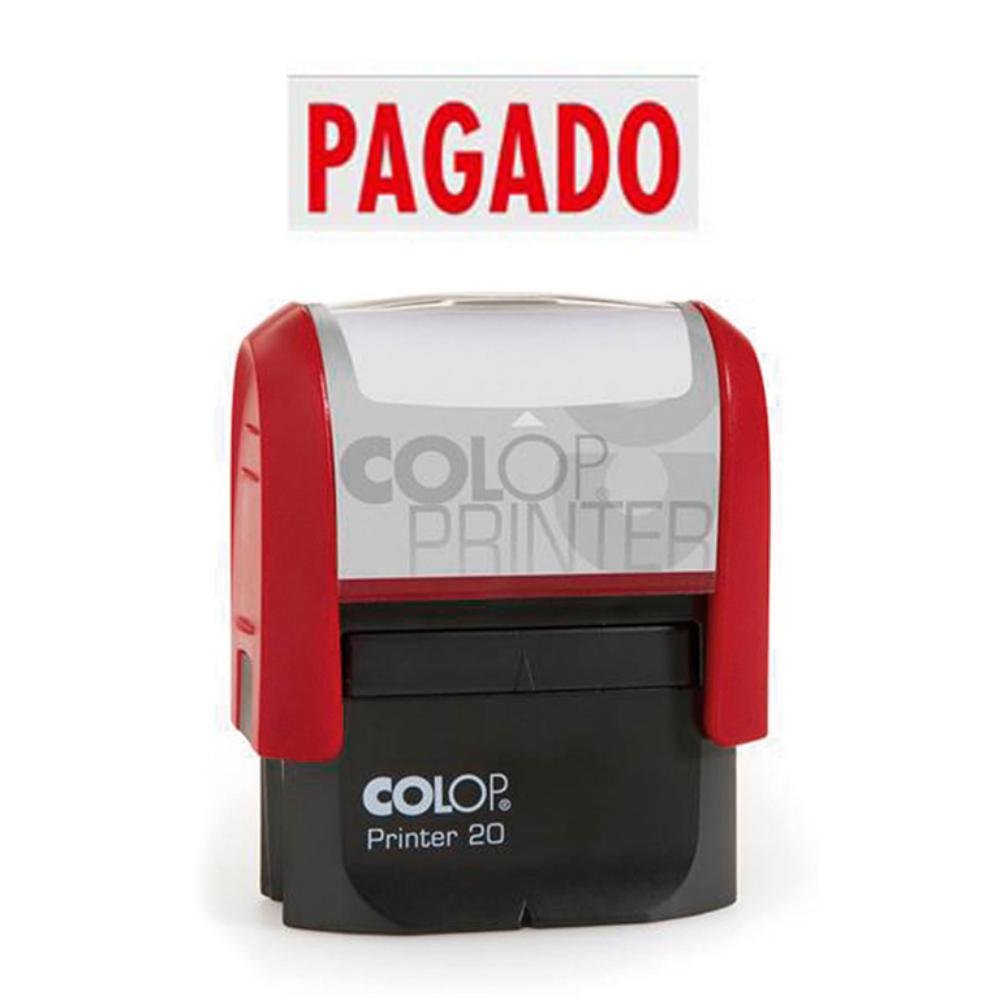 Sello Automático Colop Printer 20 "Pagado" Rojo