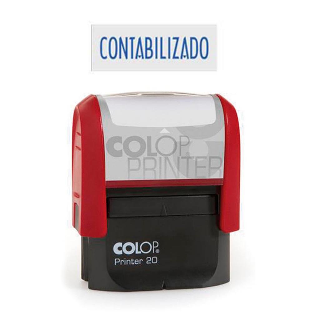 Sello Automático Colop Printer 20 "Contabilizado" Azul