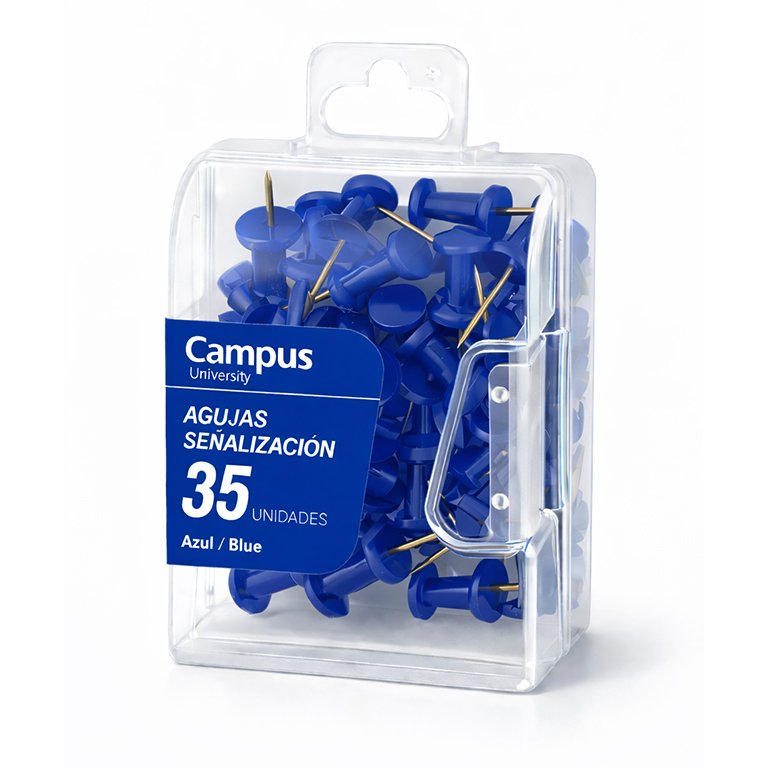 Agujas Señalizadoras Campus University Azul 35 ud.