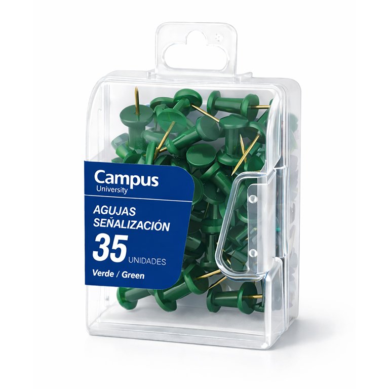 Agujas Señalizadoras Campus University Verde 35 ud.