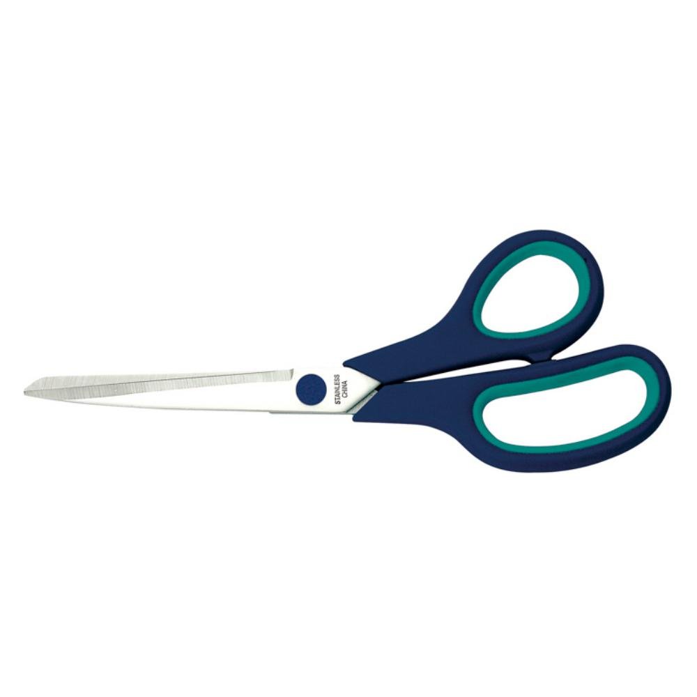 Tijera Oficina Plus Office Luxe Inox 215 mm Azul/Acero
