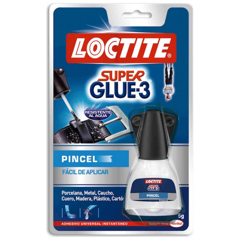 Pegamento Líquido Loctite Super Glue-3 con Pincel 5g