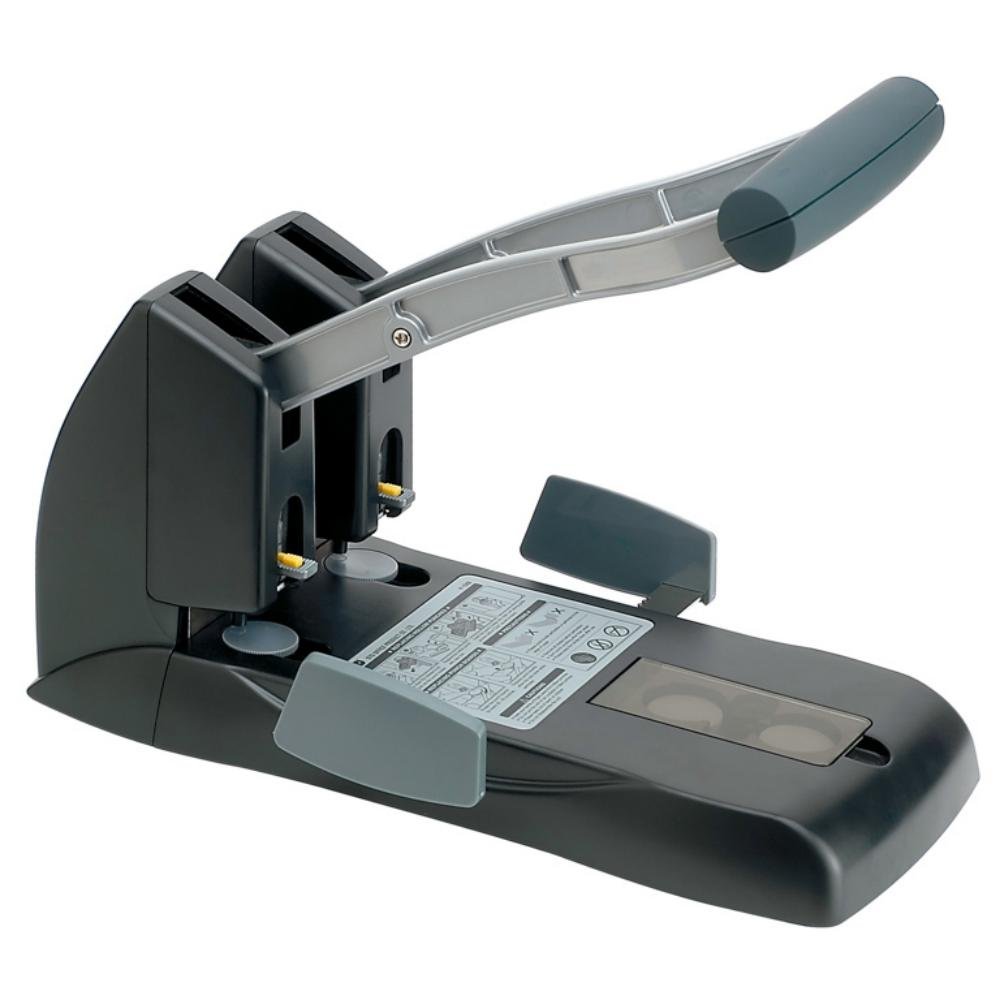 Perforador Gran Capacidad Plus Office P-1500 150 Hojas Negro/Plata