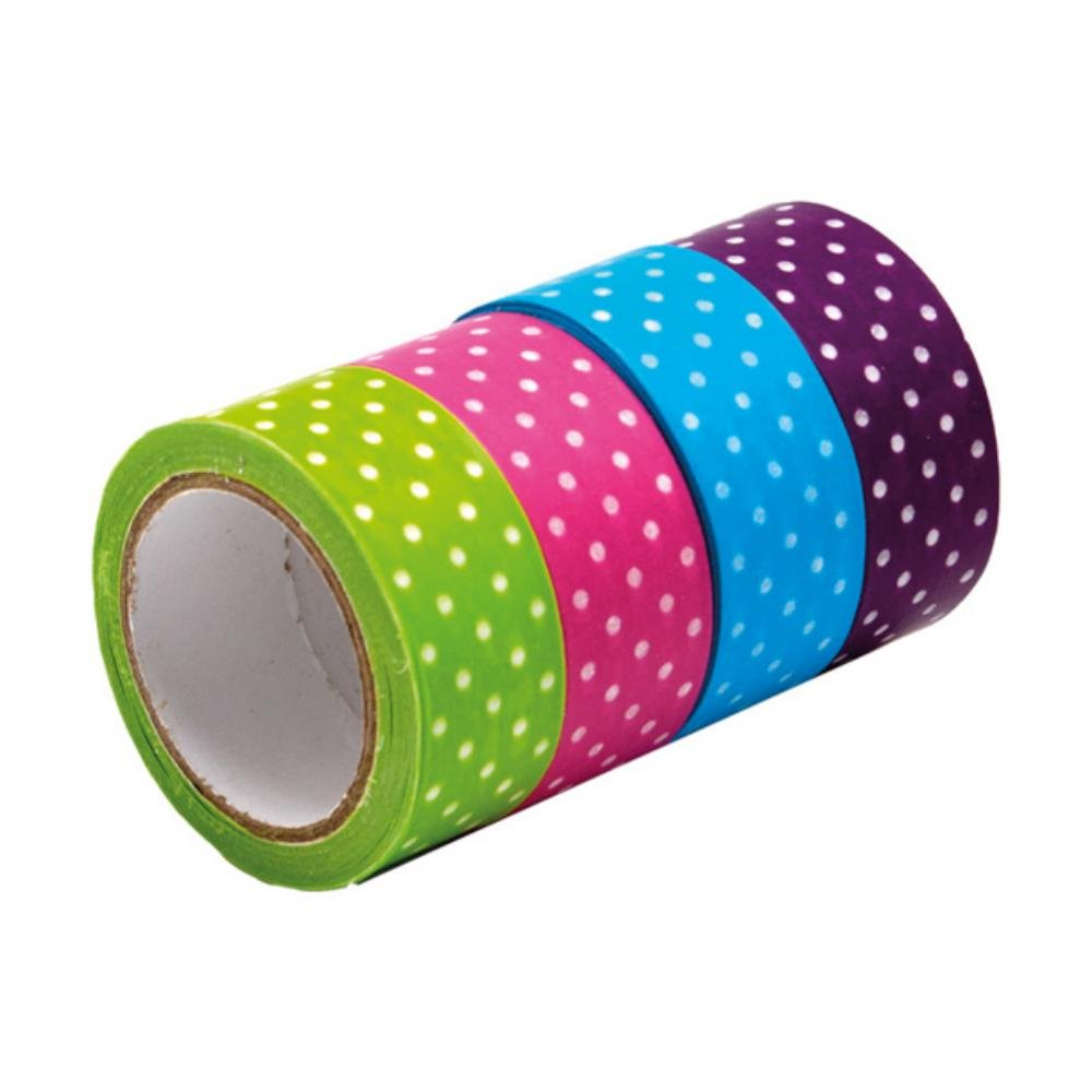 Cintas Adhesivas Campus University Decoradas Papel Topos 5m x 15mm