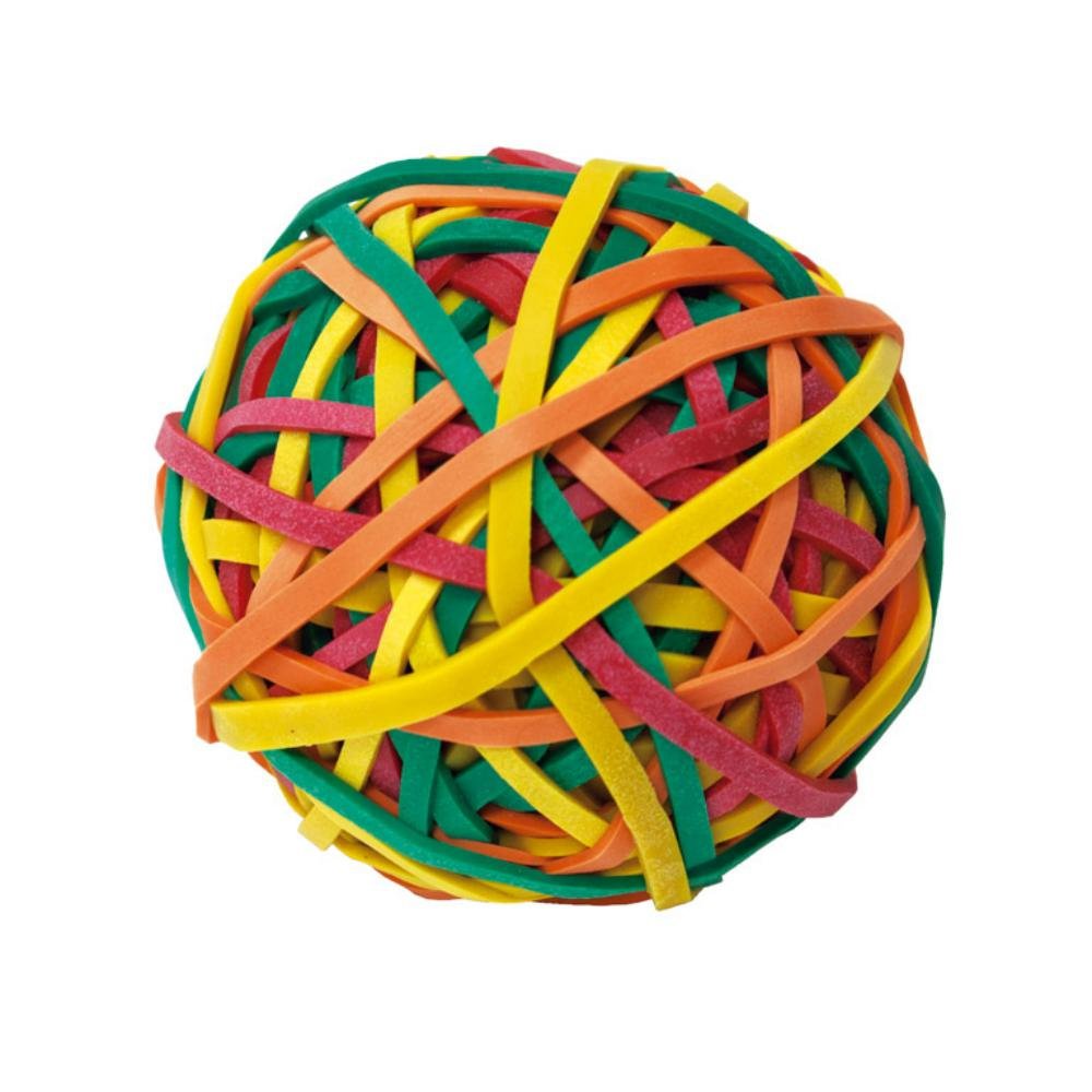 Gomas Elásticas Plus Office Formato Bola de Colores 105g