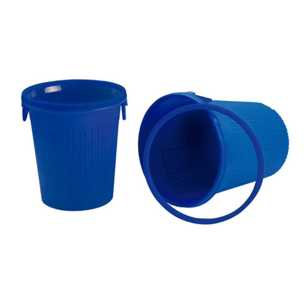 Papelera Aro y Asas Plus Office Azul