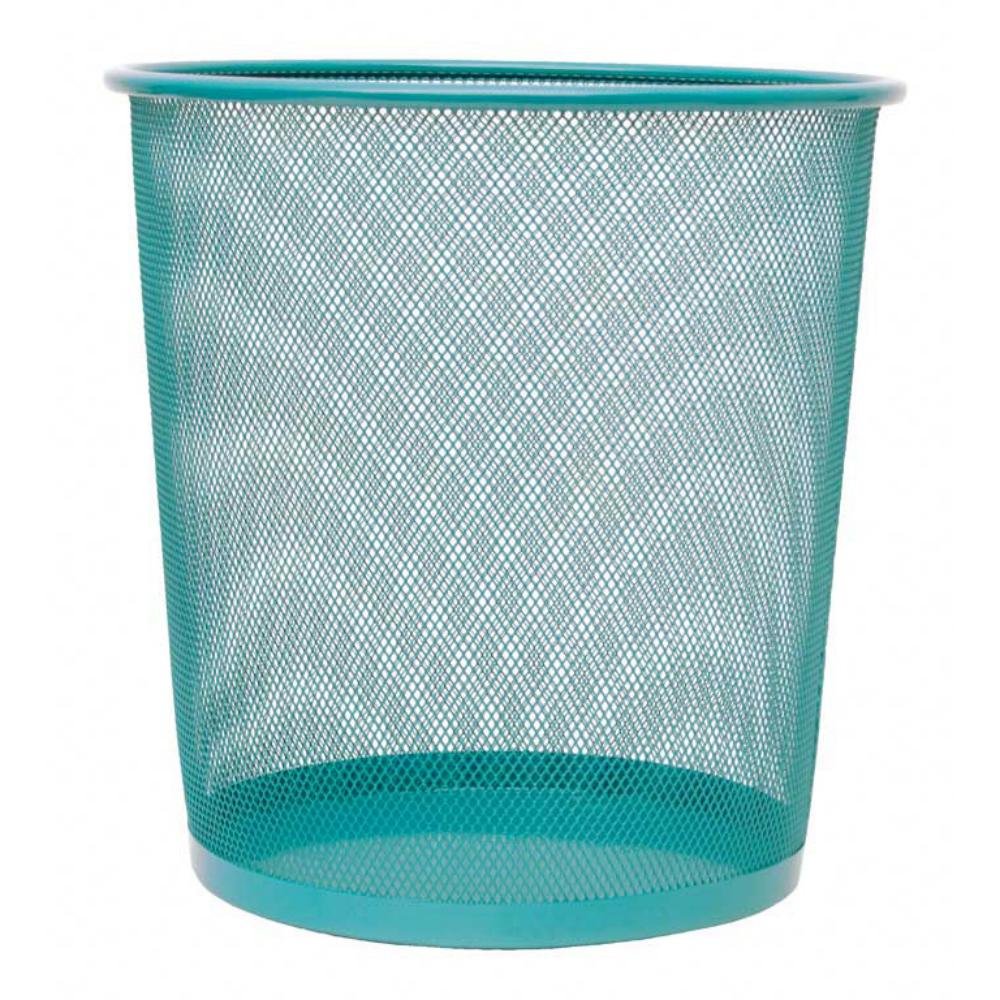 Papelera Rejilla Plus Office 13L Turquesa