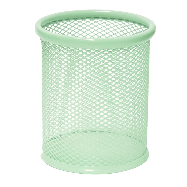 Cubilete de Rejilla Plus Office 190 Metálico Verde Pastel