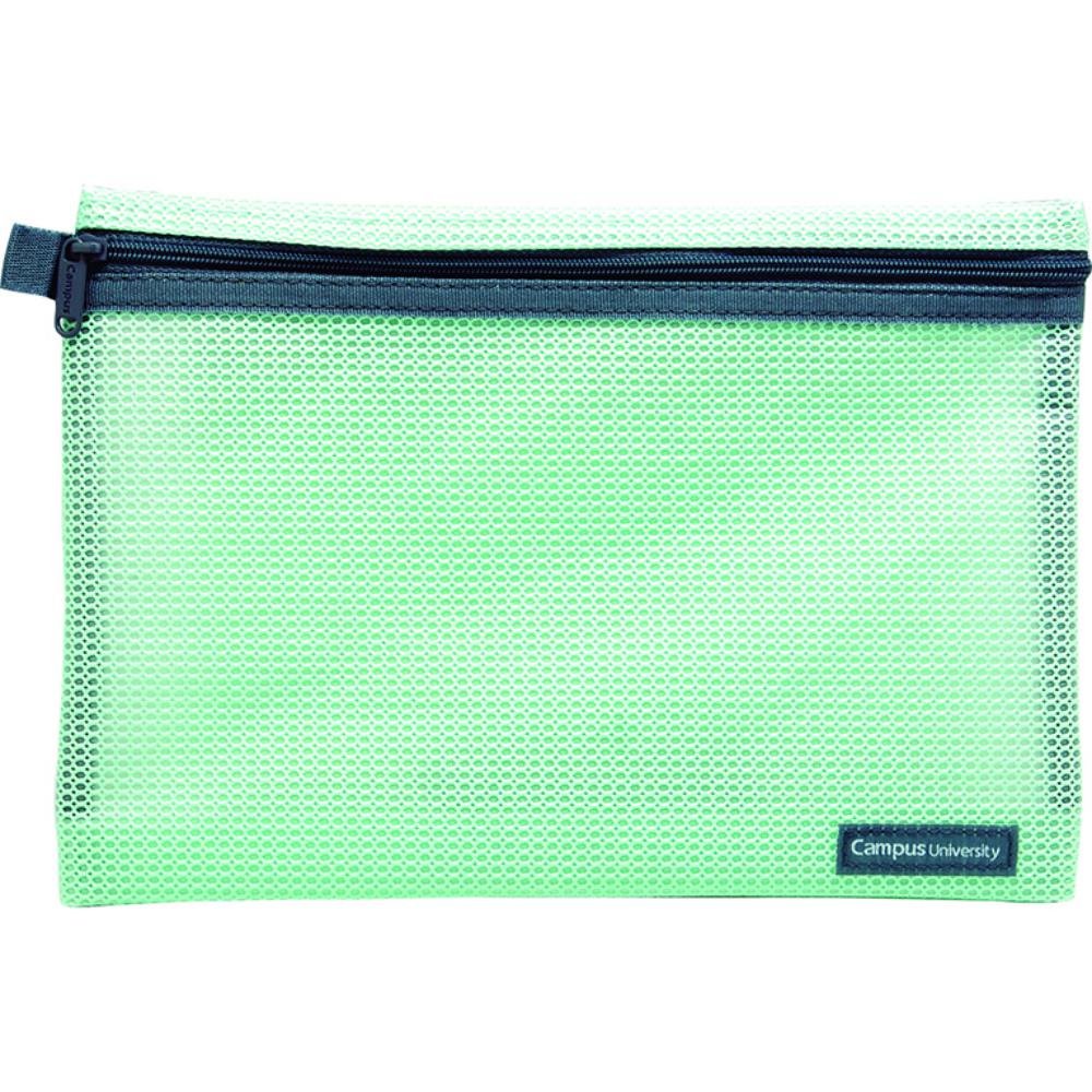 Bolsa Multiusos Campus University Cremallera 240 x 170 mm Verde