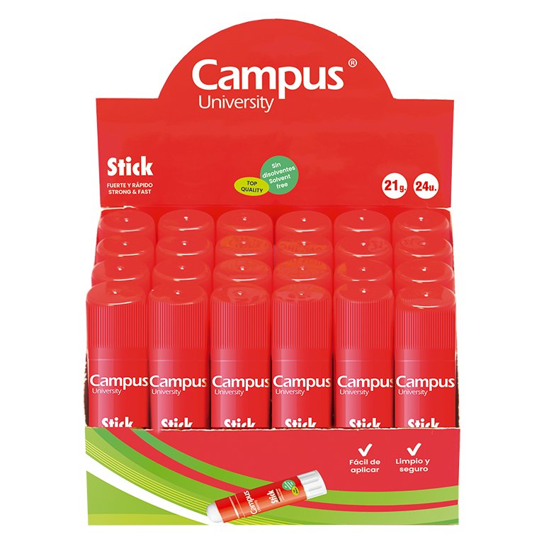 Pegamento en Barra Campus University Stick 21g 24 ud.