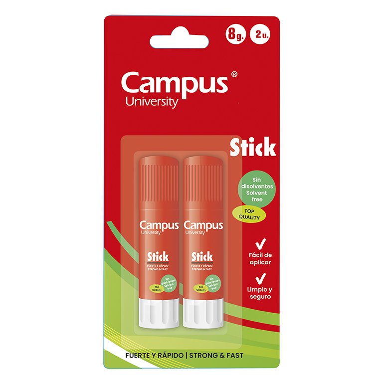 Pegamento en Barra Campus University Stick 8g 2 ud.