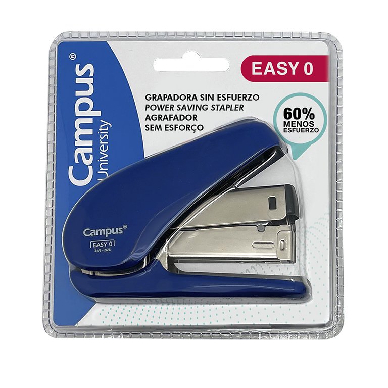 Grapadora Campus Easy 0 Azul Gris