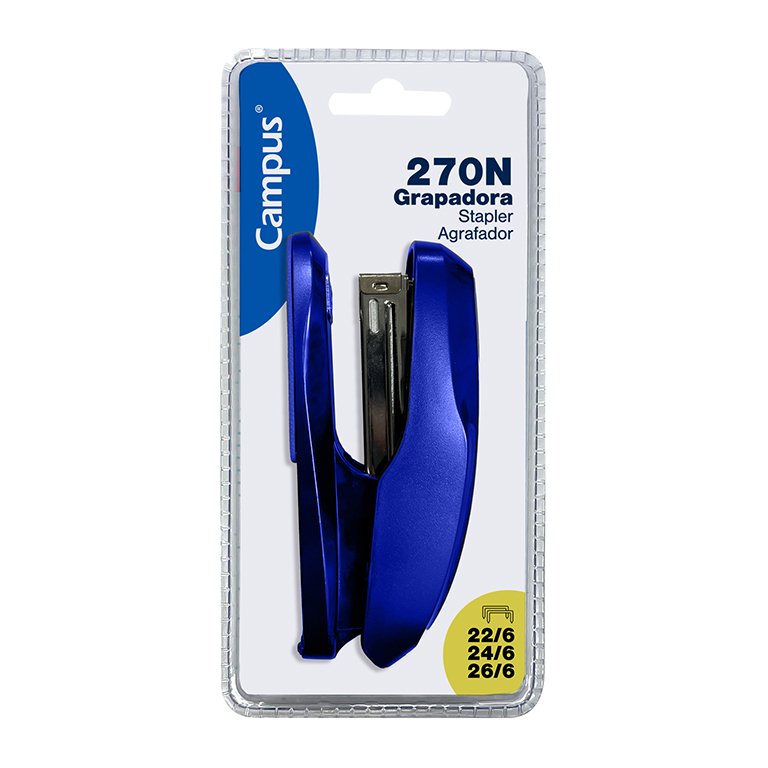 Grapadora Sobremesa Campus 270N Azul/Gris Oscuro