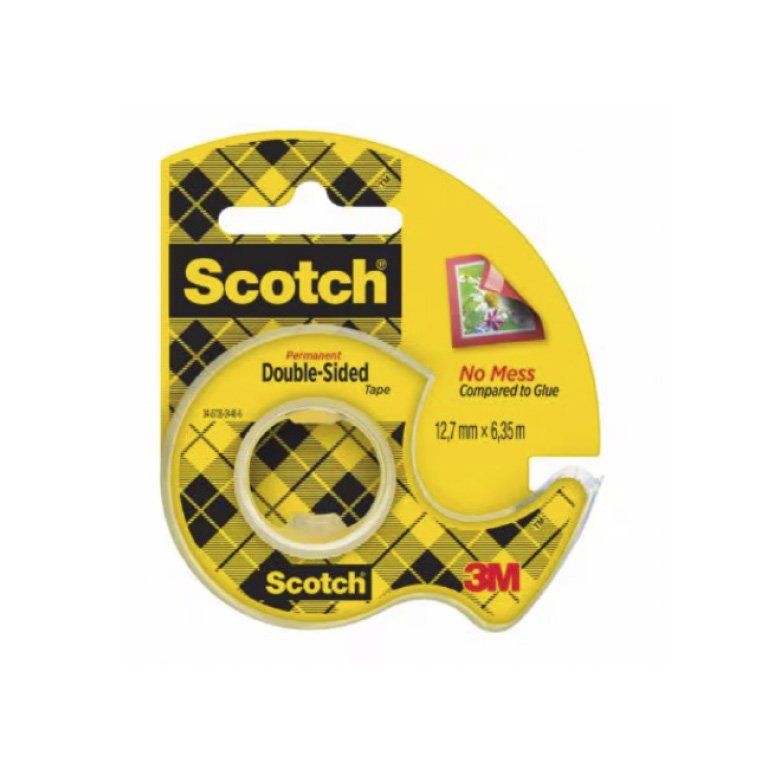 Cinta Adhesiva Doble Cara Scotch 12,7mm x 6,3m