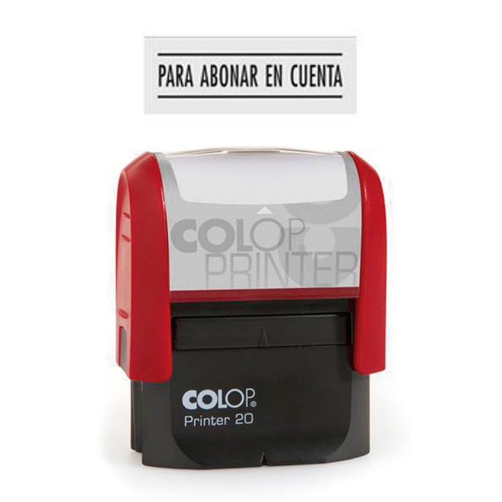 Sello Automático Colop Printer 20 "Para Abonar en Cuenta" Negro