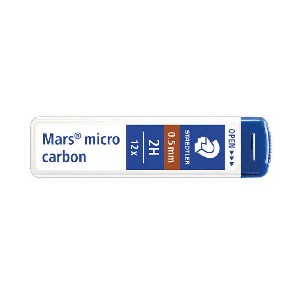 Minas Staedtler 0,5 mm Tubo 12 Minas 2H
