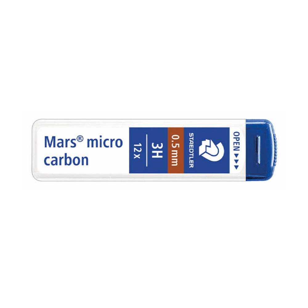 Minas Staedtler 0,5 mm Tubo 12 Minas 3H