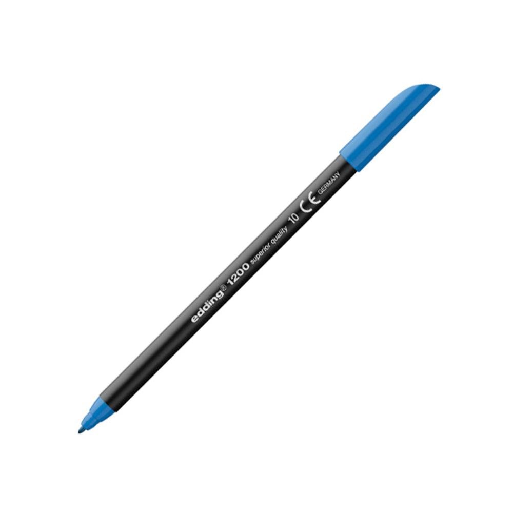 Rotulador Punta Fibra Edding 1200 Azul Claro